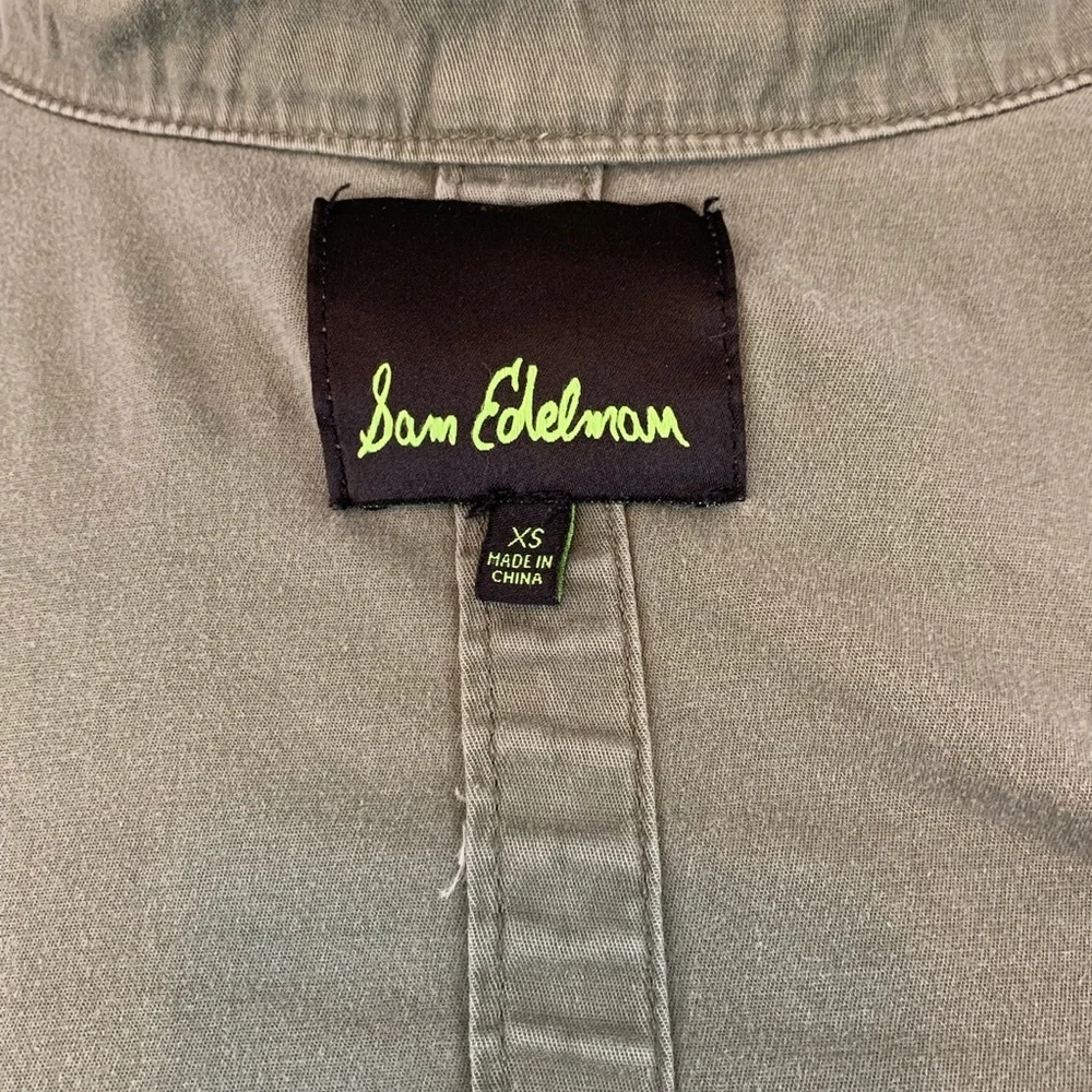 Sam Edelman Army Green Military Jacket